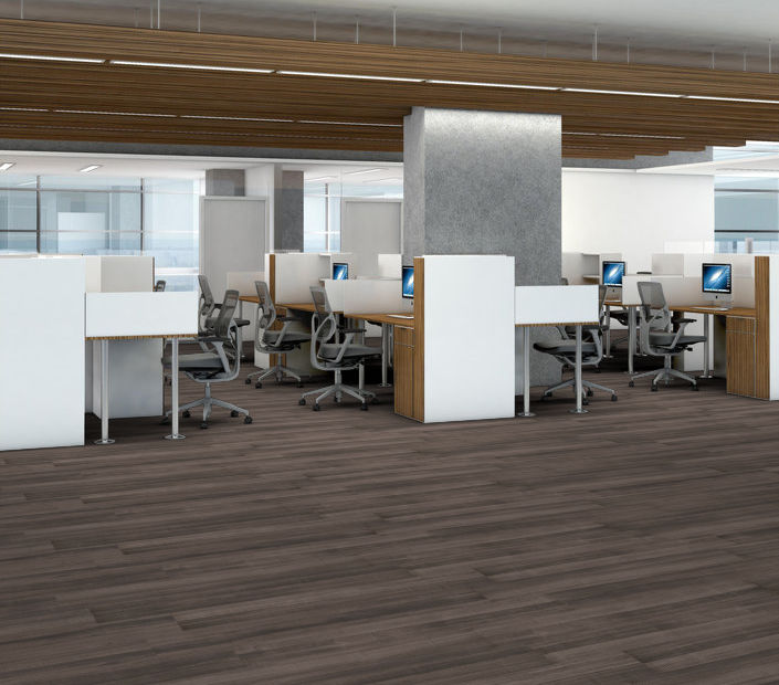 Philadelphia Commercial - In The Grain II 30 - Luxury Vinyl Plank - Cotton Seed floor installation