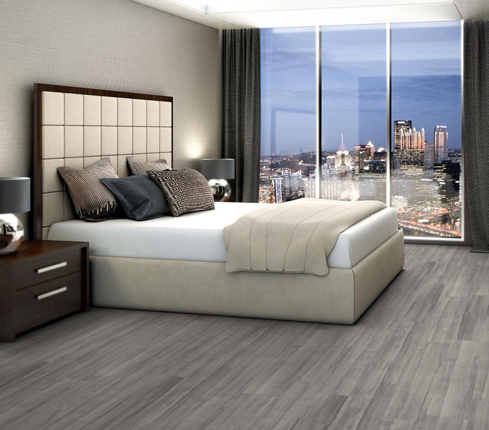 Philadelphia Commercial - In The Grain II 30 - Luxury Vinyl Plank - English Grey floor installation