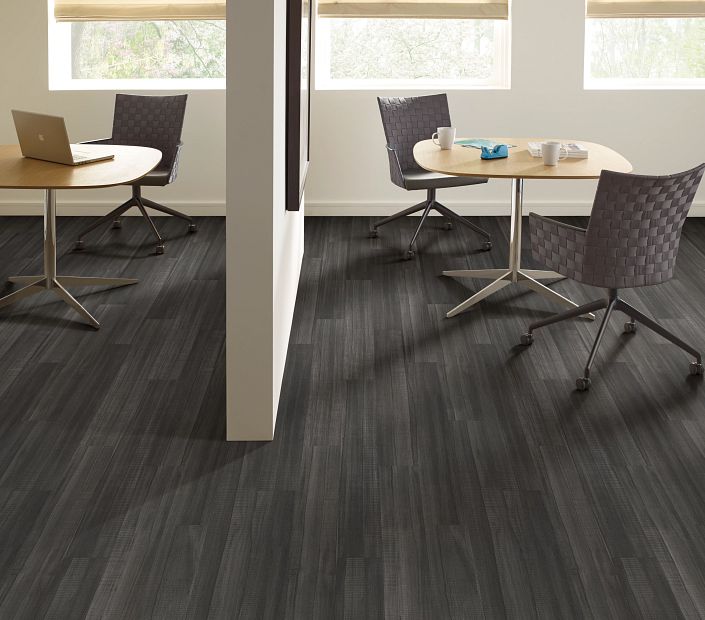 Philadelphia Commercial - In The Grain II 30 - Luxury Vinyl Plank - Ember floor installation