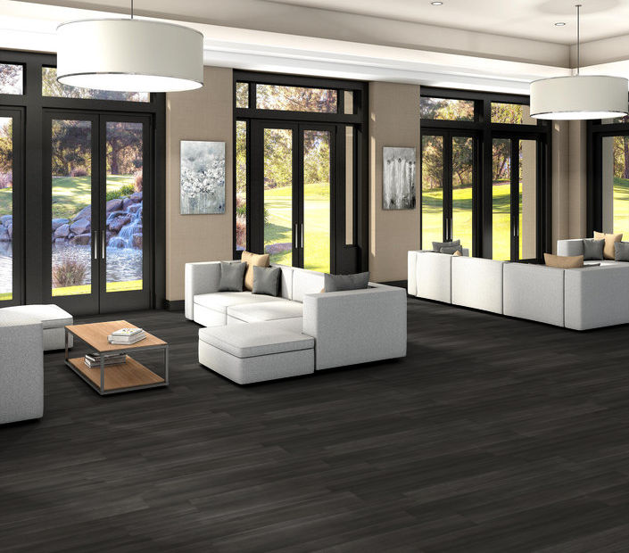 Philadelphia Commercial - In The Grain II 30 - Luxury Vinyl Plank - Ember floor installation
