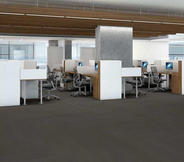 Philadelphia Commercial - Philosopher's Tree - Luxury Vinyl Plank - Tortoise Shell floor installation