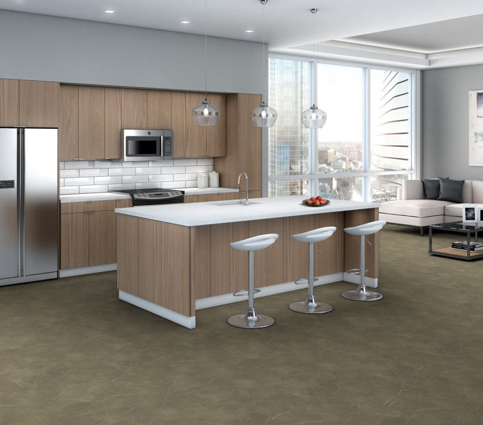 Philadelphia Commercial - Vecchio - Luxury Vinyl Tile - Verditalia floor installation