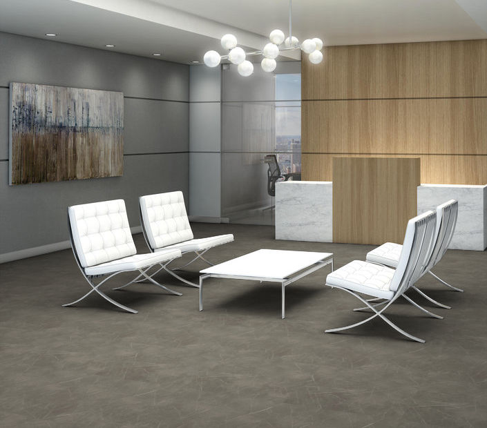 Philadelphia Commercial - Vecchio - Luxury Vinyl Tile - Dorata floor installation