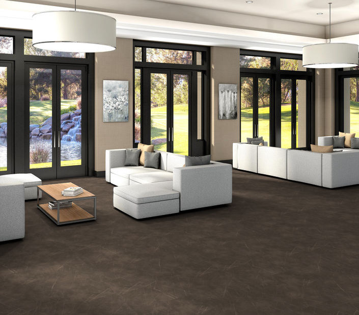 Philadelphia Commercial - Vecchio - Luxury Vinyl Tile - Breccia floor installation