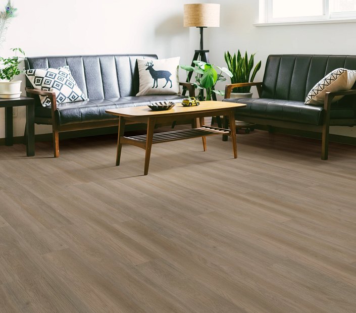 Philadelphia Commercial - Indwell 8 - Luxury Vinyl Plank - Native Pecan floor installation