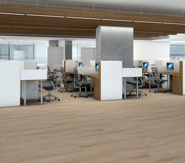 Philadelphia Commercial - Indwell 8 - Luxury Vinyl Plank - Sand Dune floor installation
