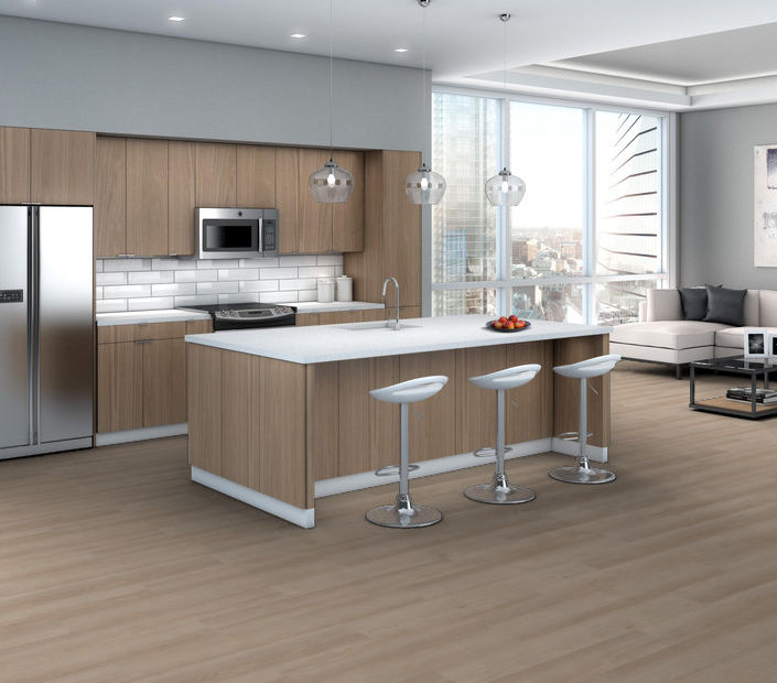 Philadelphia Commercial - Indwell 8 - Luxury Vinyl Plank - South Bay floor installation