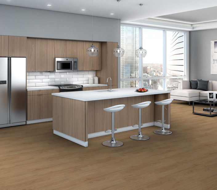 Philadelphia Commercial - Indwell 8 - Luxury Vinyl Plank - Honeycomb floor installation