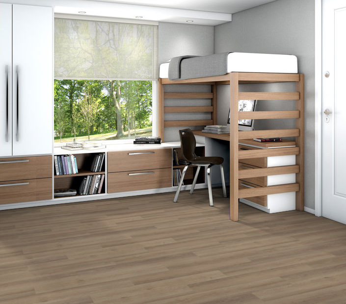 Philadelphia Commercial - Indwell 8 - Luxury Vinyl Plank - Walnut Hill floor installation