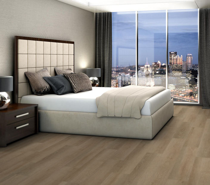 Philadelphia Commercial - Indwell 20 - Luxury Vinyl Plank - Ohlone Oak floor installation