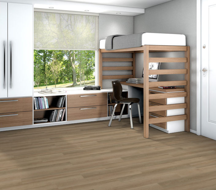 Philadelphia Commercial - Indwell 20 - Luxury Vinyl Plank - Ohlone Oak floor installation