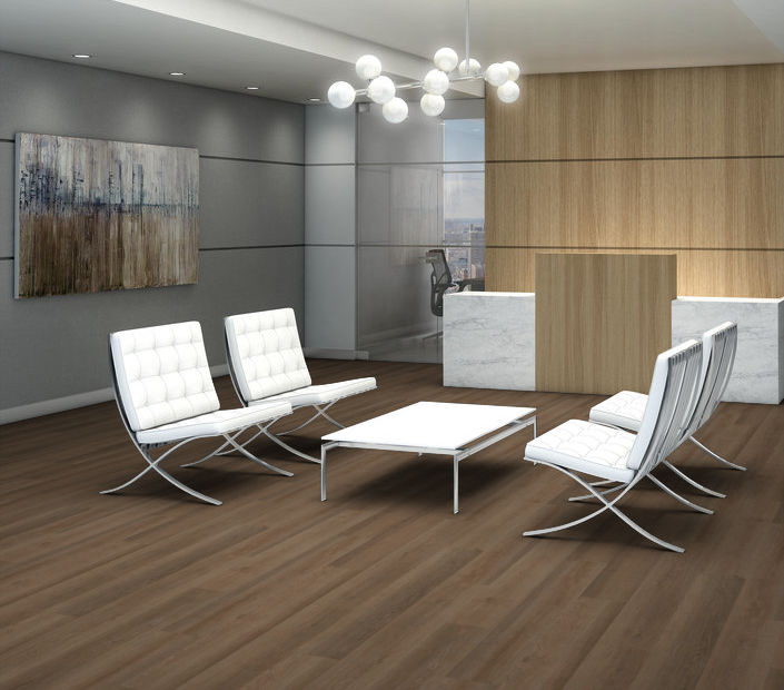 Philadelphia Commercial - Indwell 12 - Luxury Vinyl Plank - Texas Bur floor installation