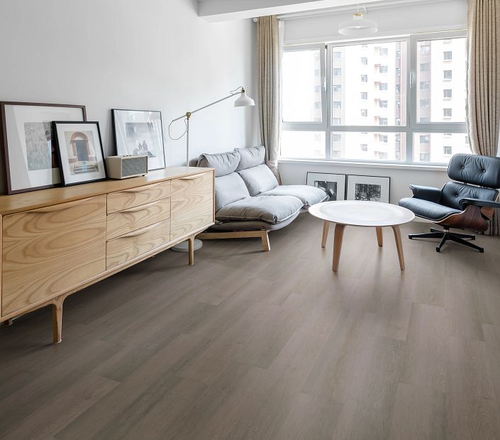 Philadelphia Commercial - Indwell 20 - Luxury Vinyl Plank - Aged Barrel Oak floor installation