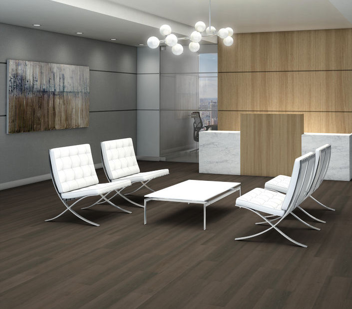 Philadelphia Commercial - Indwell 12 - Luxury Vinyl Plank - Aged Barrel Oak floor installation