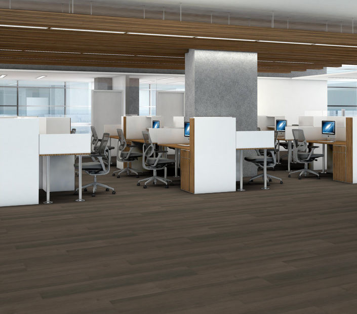 Philadelphia Commercial - Indwell 20 - Luxury Vinyl Plank - Aged Barrel Oak floor installation