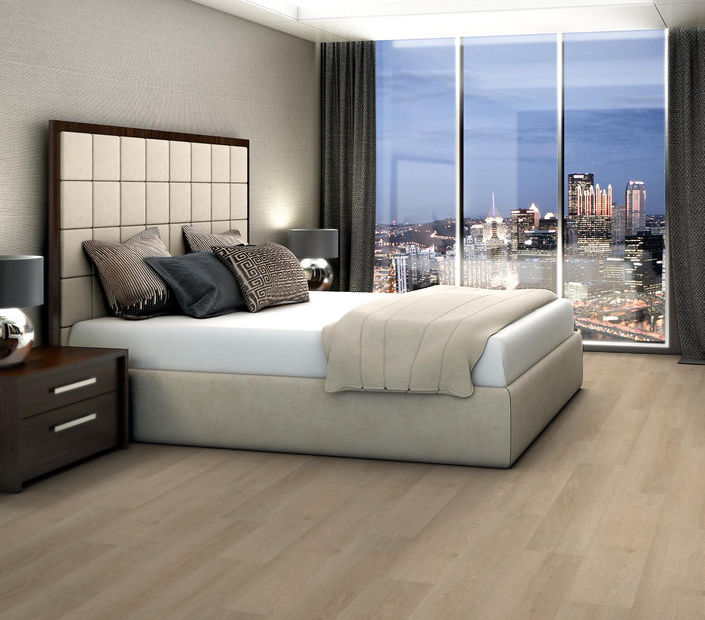 Philadelphia Commercial - Indwell 20 - Luxury Vinyl Plank - Mesa Oak floor installation