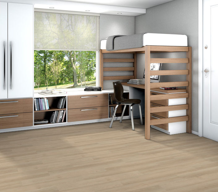 Philadelphia Commercial - Indwell 20 - Luxury Vinyl Plank - Mesa Oak floor installation
