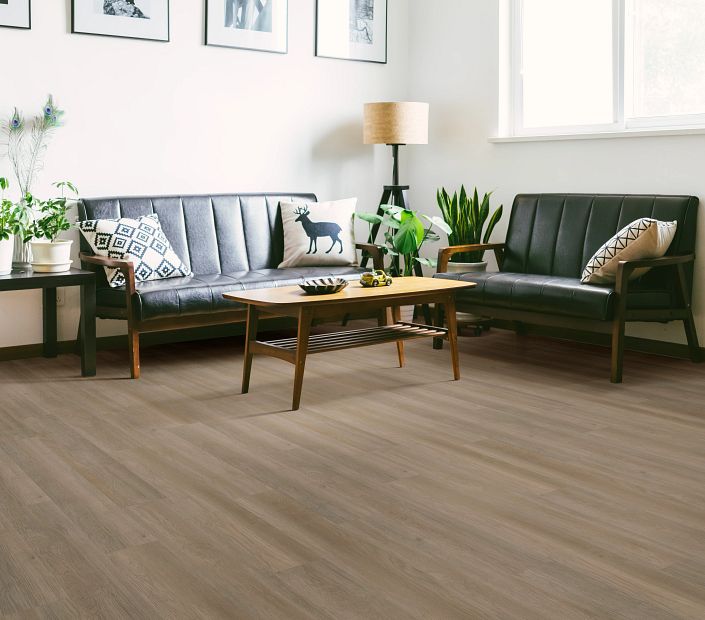 Philadelphia Commercial - Indwell 20 - Luxury Vinyl Plank - Native Pecan floor installation