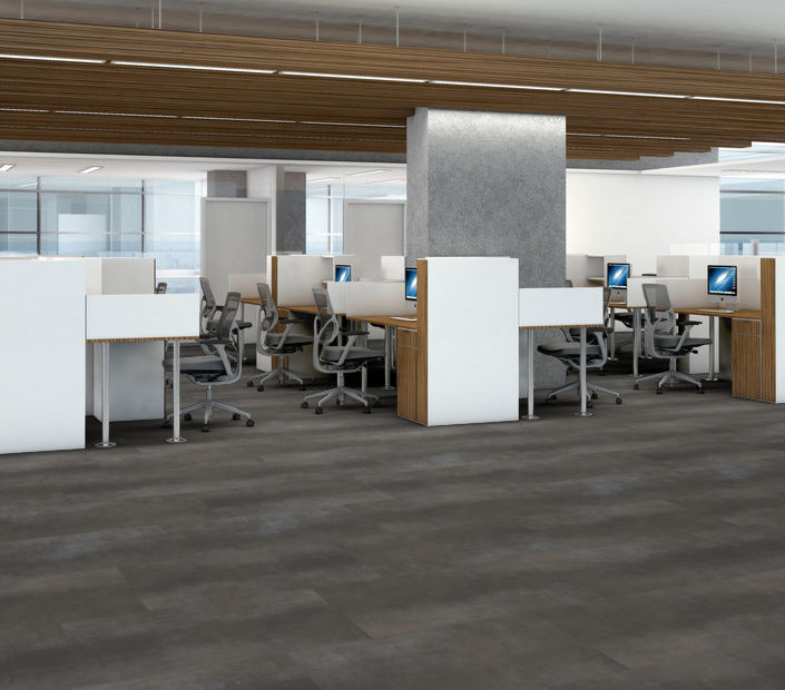 Philadelphia Commercial - Metalsmith - Luxury Vinyl Plank - Stainless floor installation