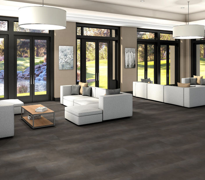 Philadelphia Commercial - Metalsmith - Luxury Vinyl Plank - Oxide floor installation