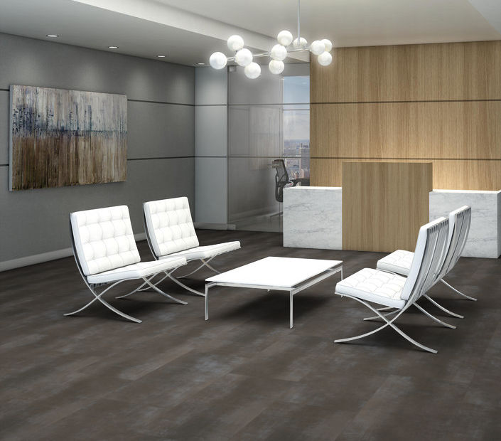 Philadelphia Commercial - Metalsmith - Luxury Vinyl Plank - Tinted floor installation