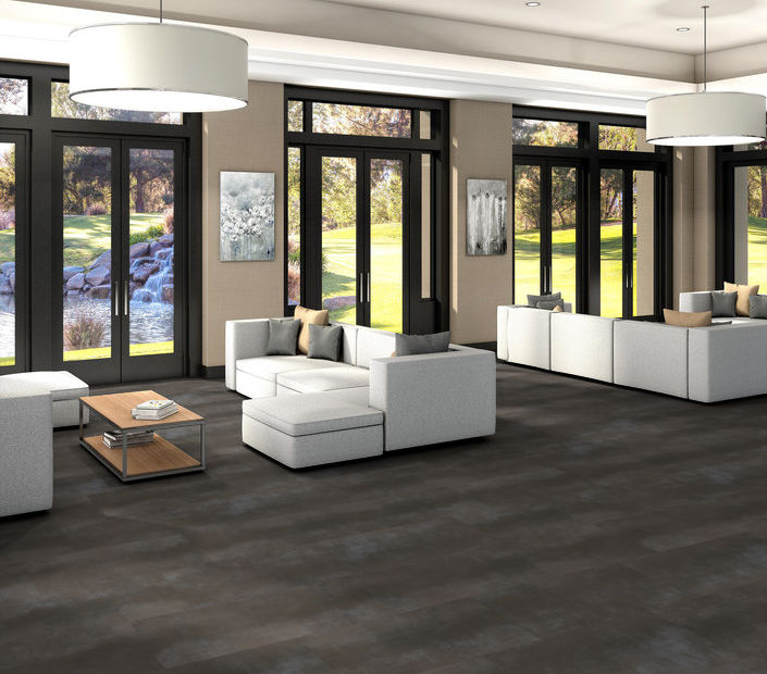 Philadelphia Commercial - Metalsmith - Luxury Vinyl Plank - Tinted floor installation