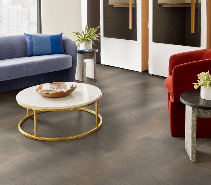 Philadelphia Commercial - Metalsmith - Luxury Vinyl Plank - Fired floor installation