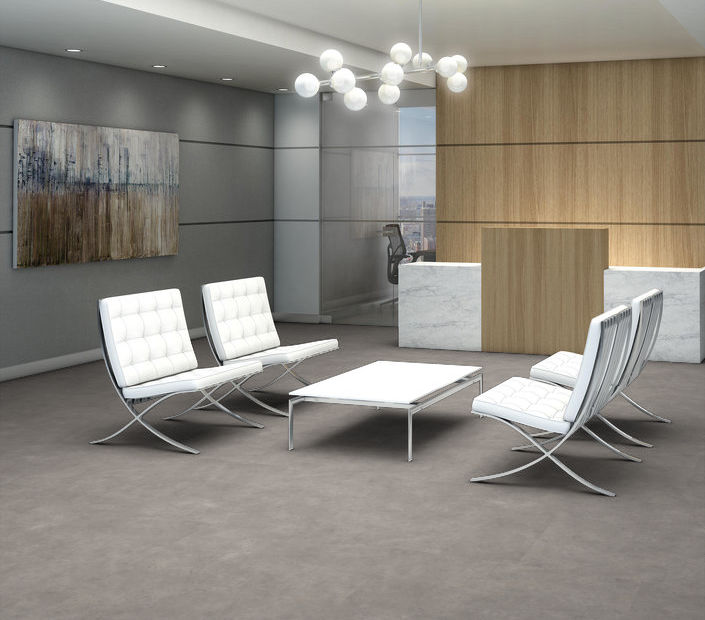 Philadelphia Commercial - Tecton - Luxury Vinyl Tile - Dolomite floor installation