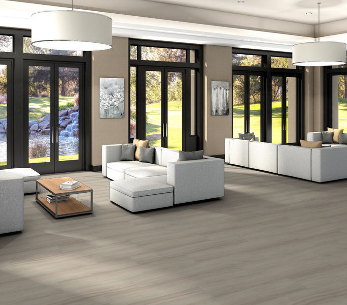 Philadelphia Commercial - Rewild - Luxury Vinyl Plank - Ethereal floor installation