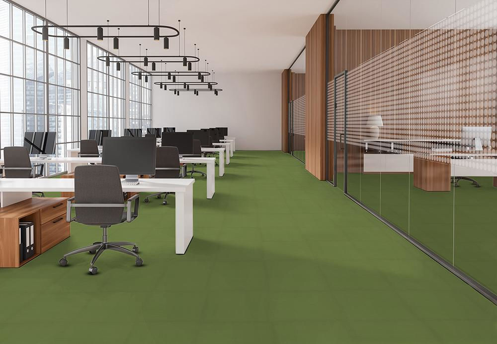 EF Contract - Colorburst - 24 in. x 24 in. - Commercial Carpet Tile - Cloud floor installation