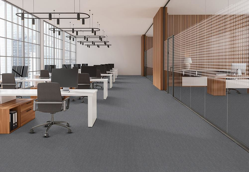 EF Contract - Chivalry - 24 in. x 24 in. - Commercial Carpet Tile - Defender floor installation
