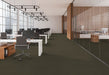 EF Contract - Uplink 20 - Commercial Carpet Tile - Brown floor installation