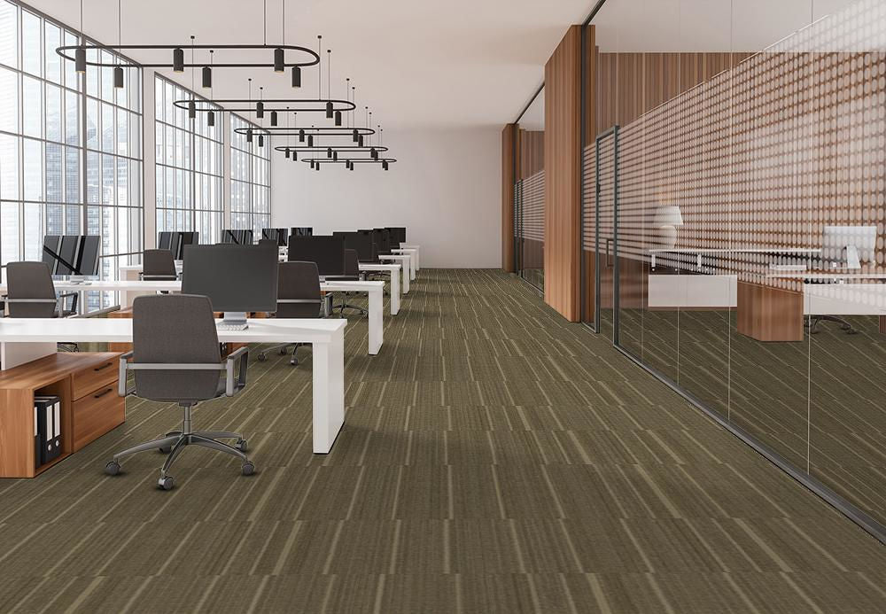 EF Contract - Revival - 24 in. x 24 in. - Commercial Carpet Tile - Eye-Opener floor installation