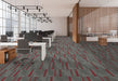 EF Contract - Amplify - 24 in. x 24 in. - Commercial Carpet Tile - Chili Red floor installation