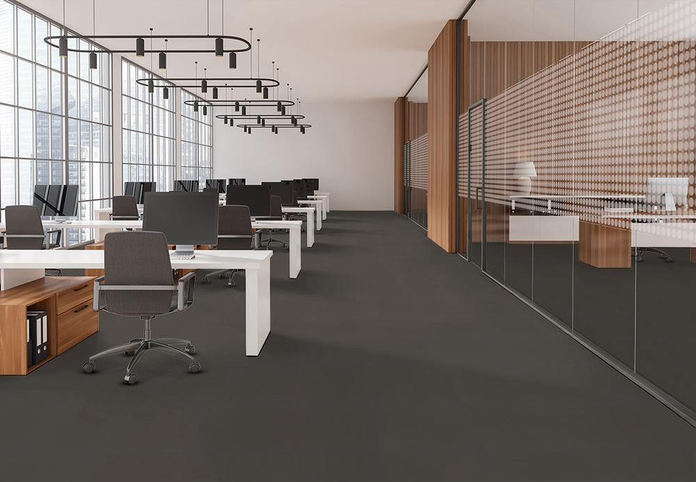 EF Contract - Colorburst - 24 in. x 24 in. - Commercial Carpet Tile - Carob floor installation