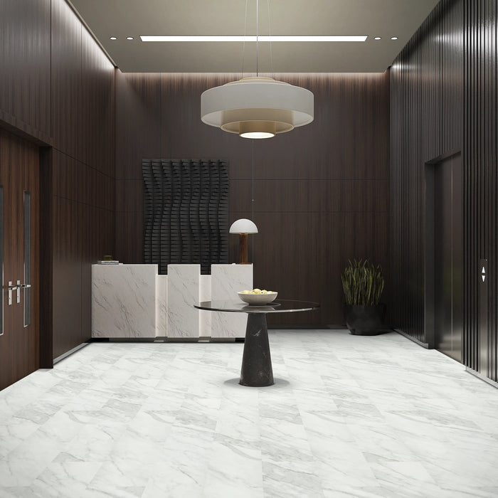 Philadelphia Commercial - Obelisk - Luxury Vinyl Tile - Carrara White Room