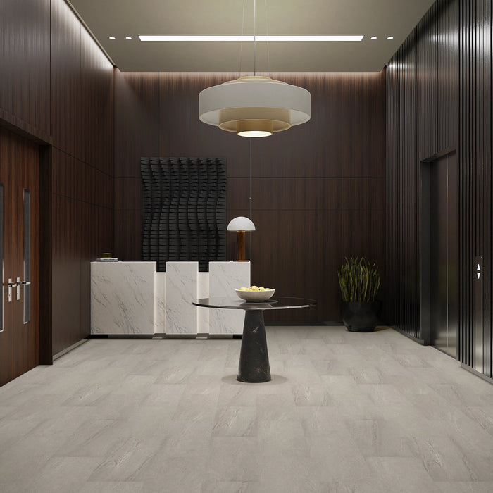 Philadelphia Commercial - Obelisk - Luxury Vinyl Tile - Gray Slate installed