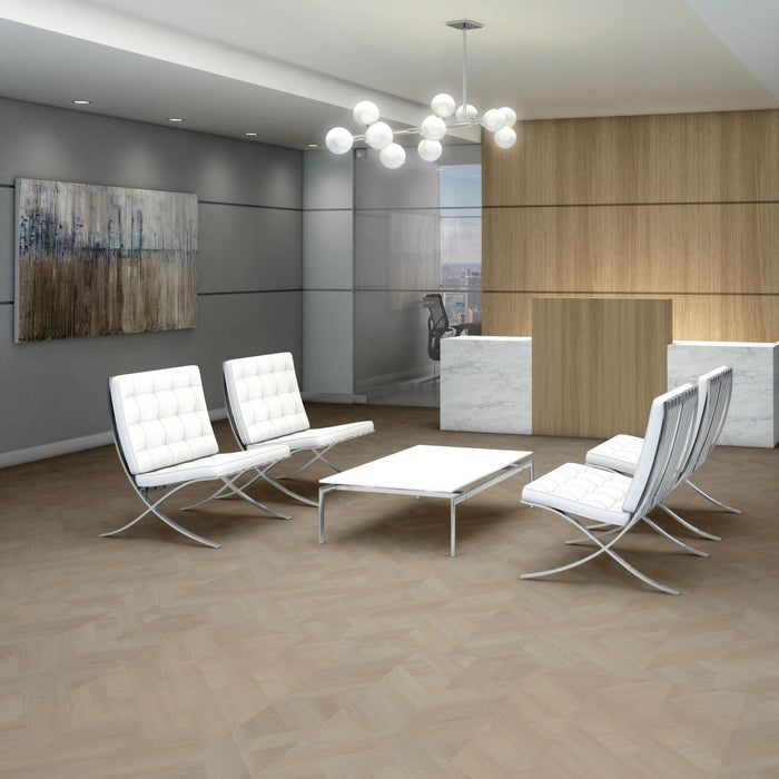 Philadelphia Commercial - Parquet Plank - Luxury Vinyl Tile - Sunbleached Room Scene
