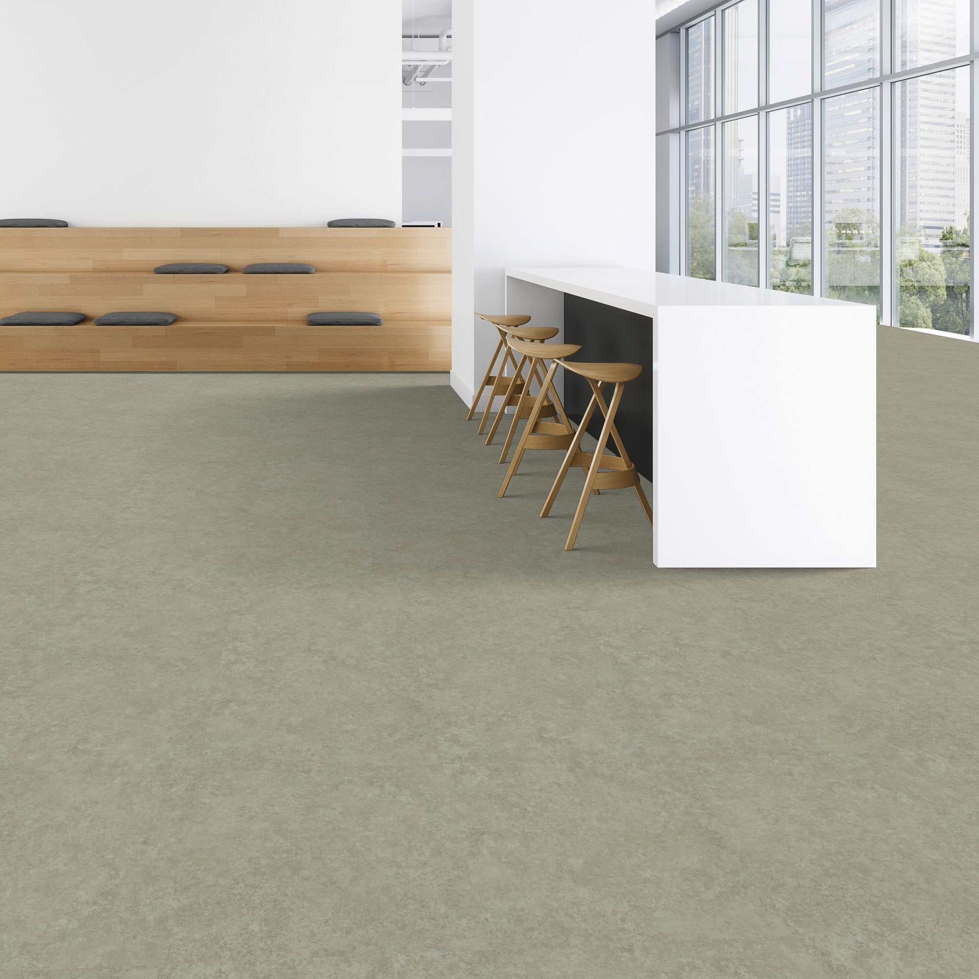Patcraft - Set In Concrete - Aggregate - Luxury Vinyl Tile - Putty