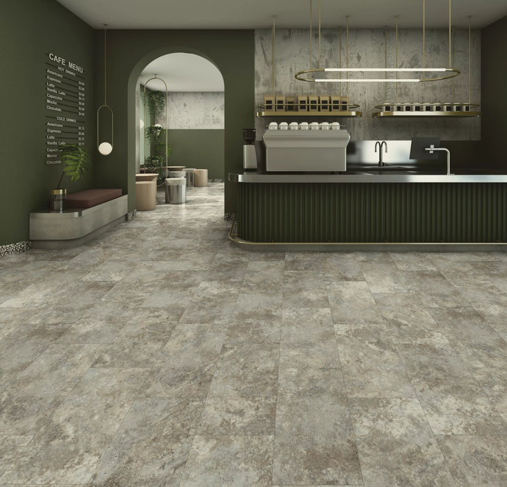 Aladdin Commercial - Footpath 20 GD - 12 in. x 24 in. Luxury Vinyl - Quartz Stone Installed