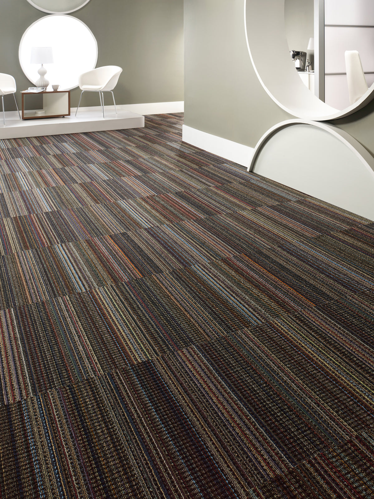 Mohawk Group - Mixology - Coolly Noted - Carpet Tile - Room Scene