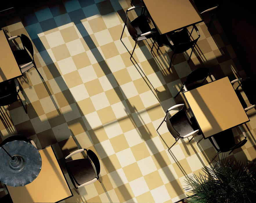 Armstrong Commercial - Premium Excelon Stonetex - Vinyl Composition Tile - Limestone Beige Installed
