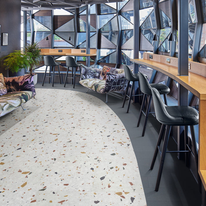 Karndean - Opus 18 in. x 18 in. Commercial Gluedown Vinyl Tile - Salute Grisio Office Install 2