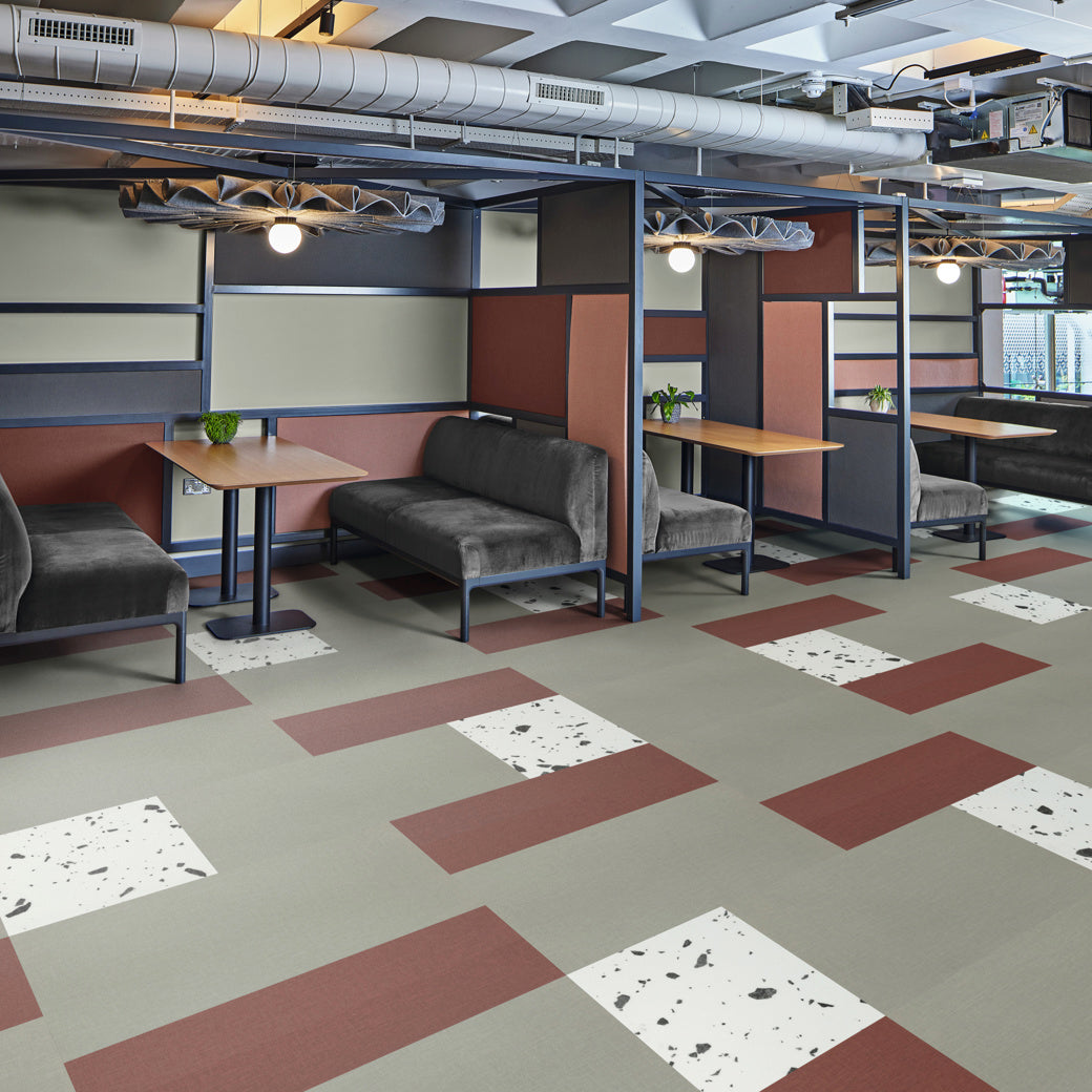 Karndean - Opus 6 in. x 36 in. Commercial Gluedown Vinyl Plank - Burnt Sienna Installed