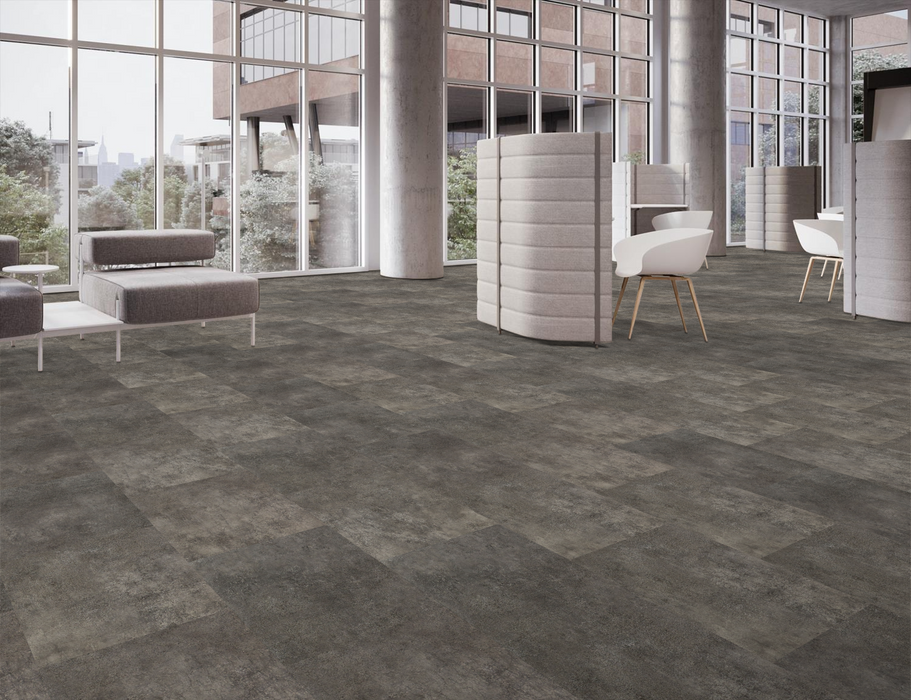 Tarkett - Event+ Stone - Urban Stone - 18" x 18" - Luxury Vinyl Tile - Gatehouse Installed