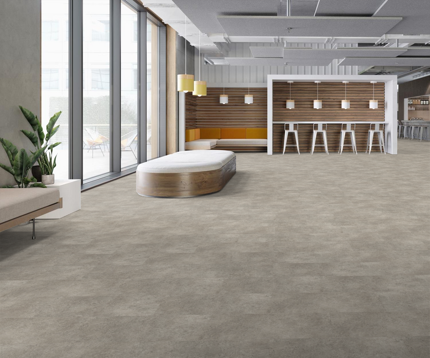 Tarkett - Event+ Stone - Urban Stone - 12" x 24" - Luxury Vinyl Tile - Malibu Installed