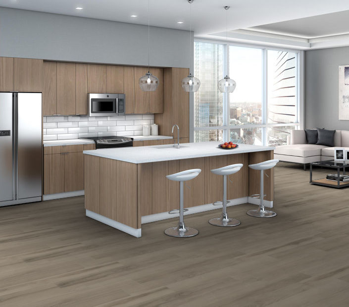 Philadelphia Commercial - Silva Valley 20 - Luxury Vinyl Plank - Salt Creek floor installation