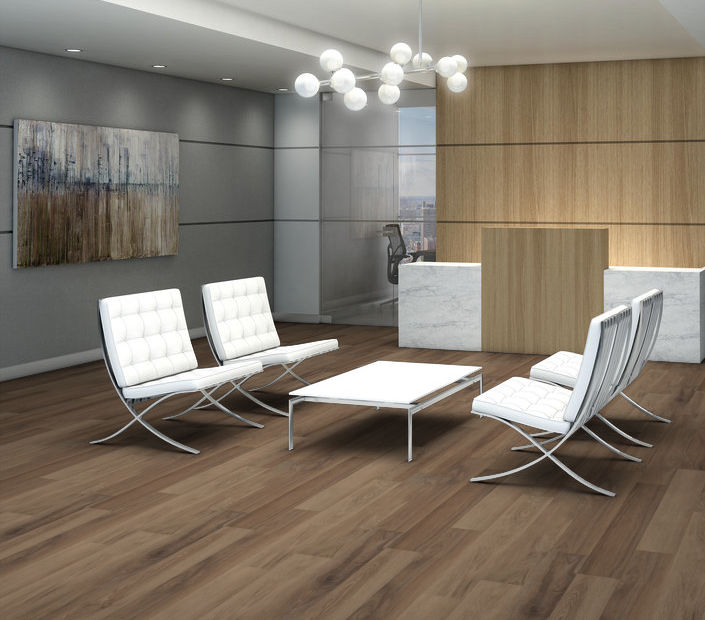 Philadelphia Commercial - Silva Valley 20 - Luxury Vinyl Plank - Pacific Crest floor installation