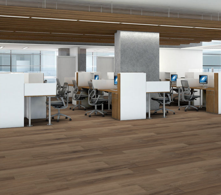 Philadelphia Commercial - Silva Valley 20 - Luxury Vinyl Plank - Pacific Crest floor installation