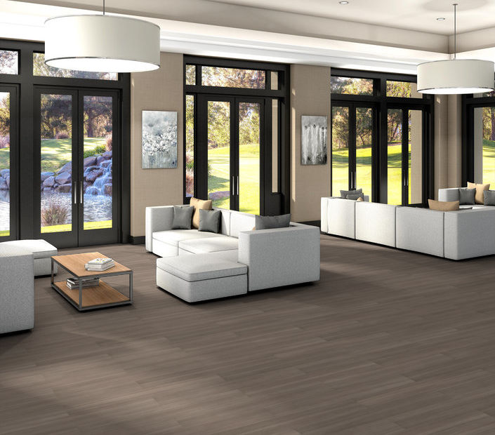 Philadelphia Commercial - Purview 20 - Luxury Vinyl Tile - Marron floor installation